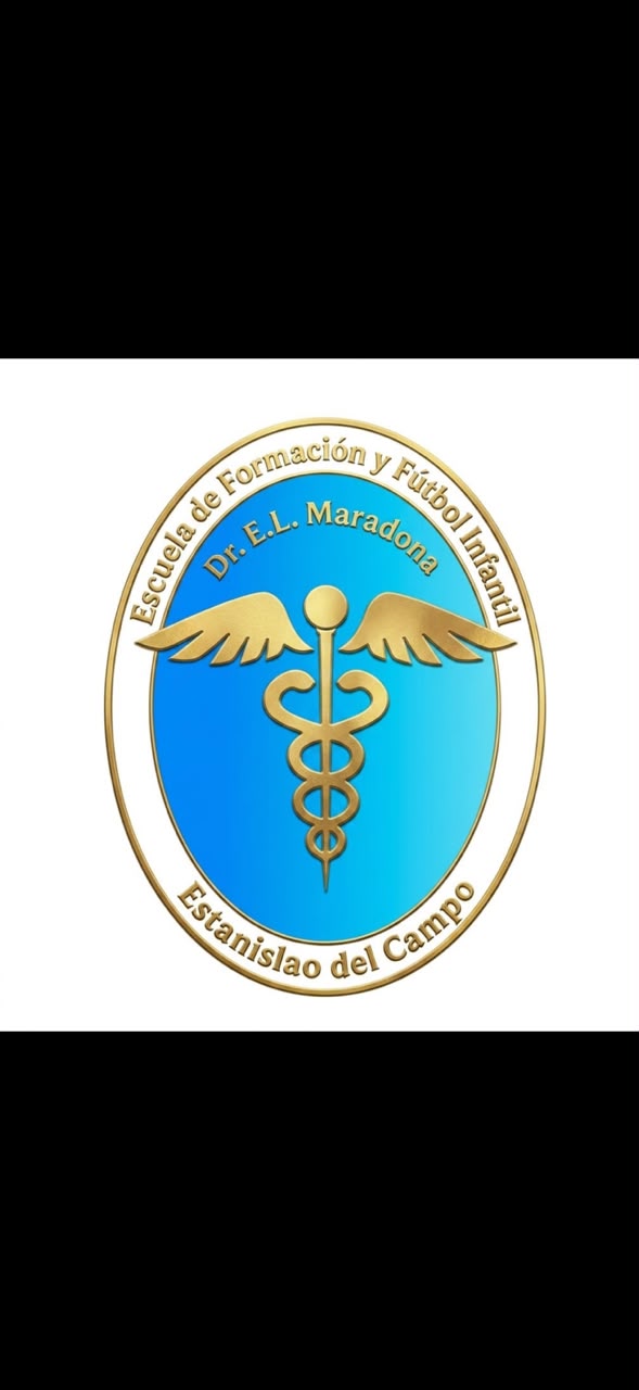 Escudo de la Escuela de Fútbol Dr. Esteban Laureano Maradona